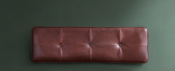 Pieces cushions coffee leather