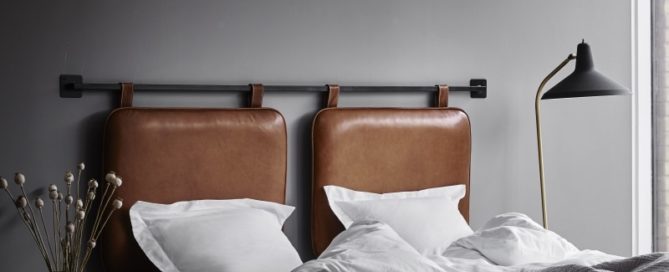 Duo leather headboard